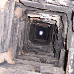 Komín před frézováním