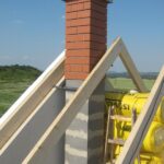 Montáže komínů červenec 2010