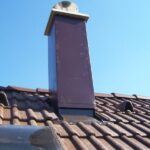 Montáže komínů červenec 2010