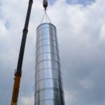 Vložkování továrního komínu v Nové Vsi pod Pleší