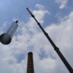 Vložkování továrního komínu v Nové Vsi pod Pleší