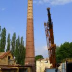 Vložkování továrního komínu v Nové Vsi pod Pleší