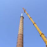 Vložkování továrního komínu v Nové Vsi pod Pleší