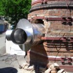 Vložkování továrního komínu v Nové Vsi pod Pleší